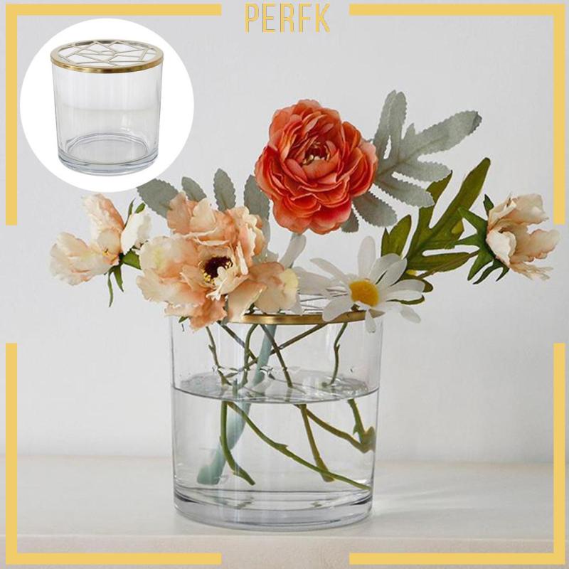 Bình Kính Tròn Đựng Hoa Trưng Bày Để Bàn Trang Trí