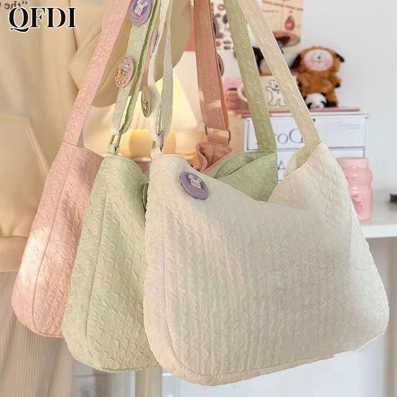 Túi đeo vai QFDI sức chứa lớn phong cách Nhật Bản dễ phối đồ cho nữ