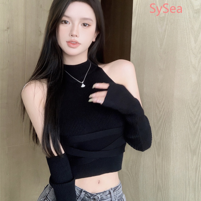 Áo Dệt Kim Hai Dây Ôm Dáng Thiết Kế Gợi Cảm Cho Nữ