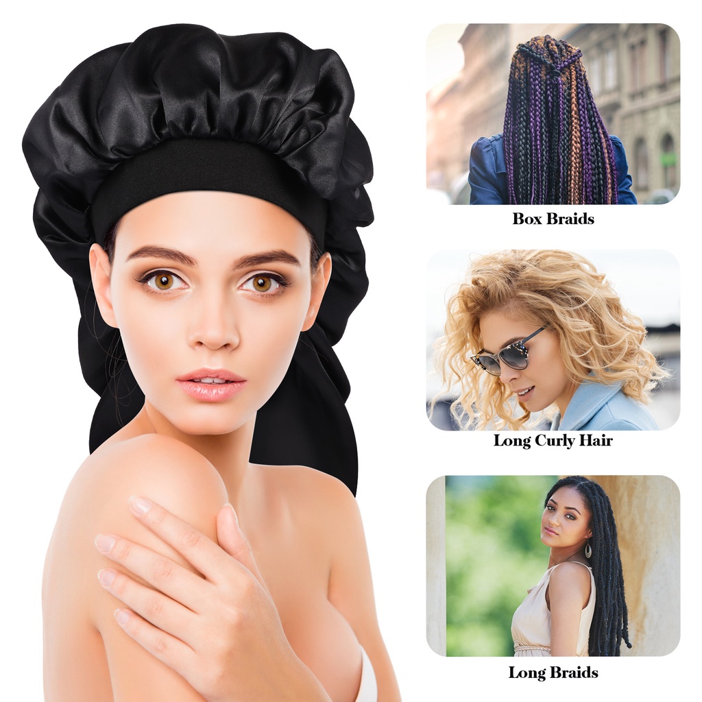 Bộ 3 Mũ Turban Vải Satin Mềm Mại Thời Trang