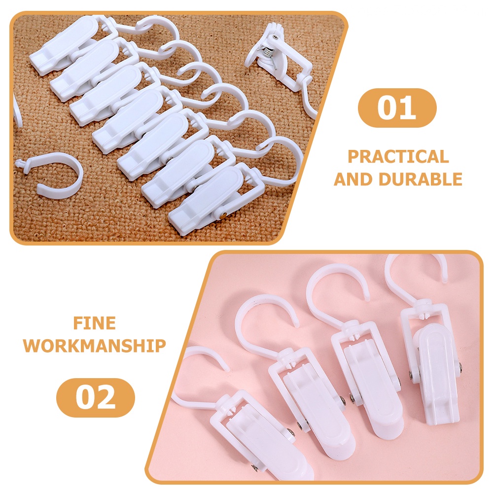 Set 12 Kẹp Nhựa Phơi Quần Áo Đa Năng