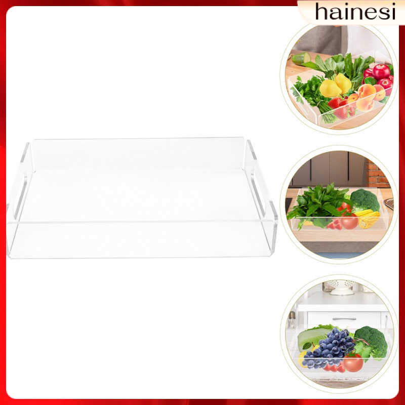 Khay Đựng Đồ Trang Điểm Bằng Acrylic Màu Bạc Sắp Xếp Gọn Gàng Cho Nhà Bếp