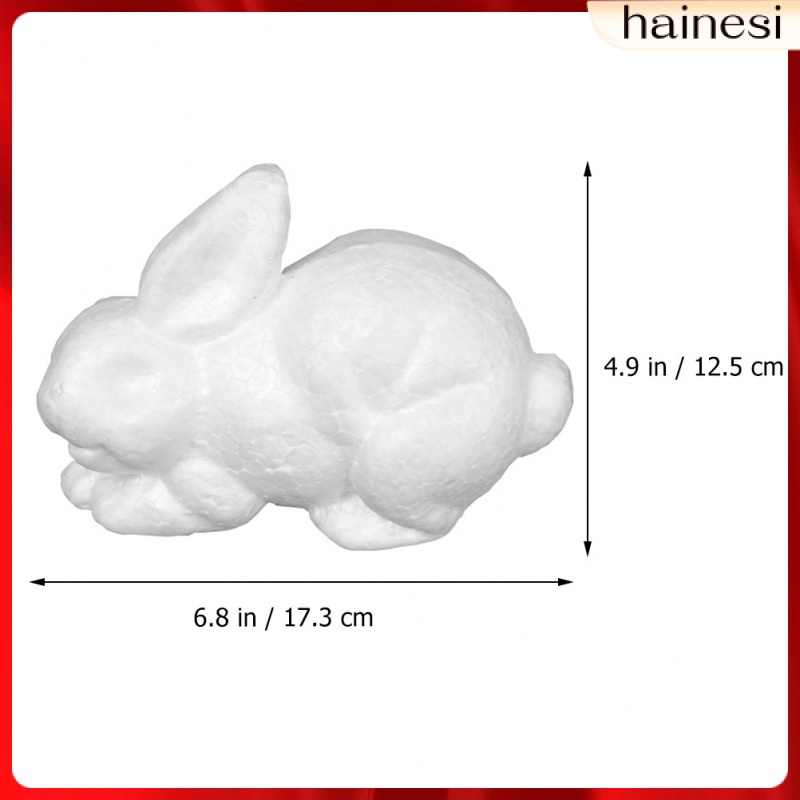 Mô Hình Thỏ Polystyrene Bunny Bằng Polystyrene Màu Trắng Trang Trí Bánh Kem DIY Cho Bé