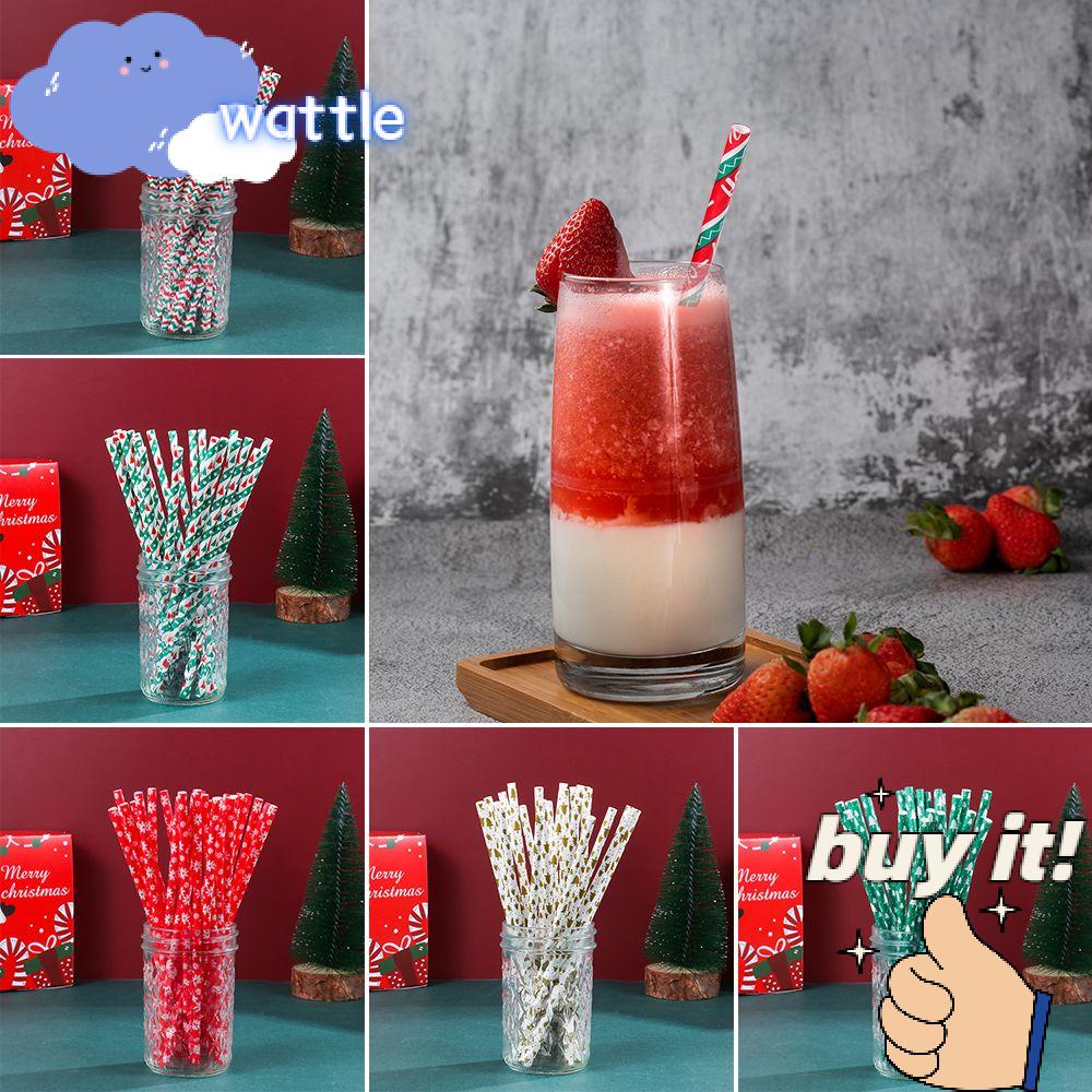 Bộ 25 Ống Hút Giấy Dùng Trang Trí Tiệc Cưới / Giáng Sinh