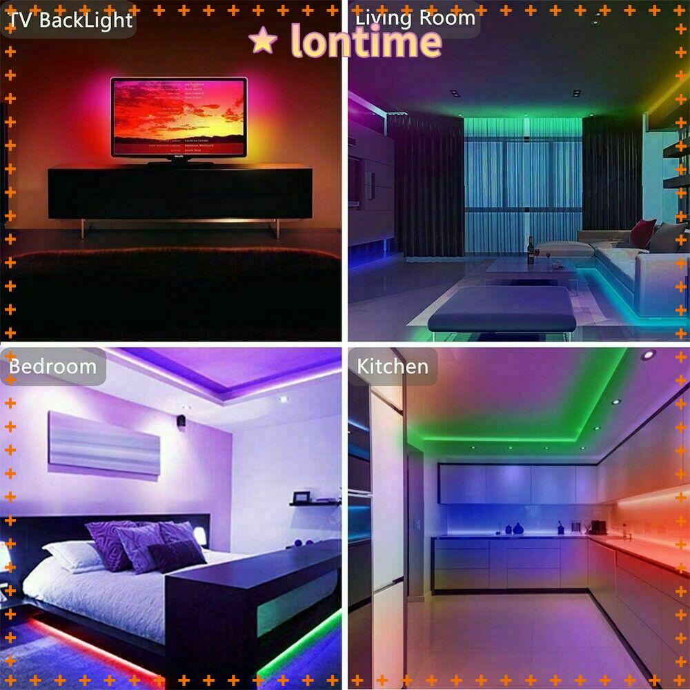 Dải Đèn LED Nhiều Màu Sắc Kết Nối Bluetooth Trang Trí Nhà Cửa