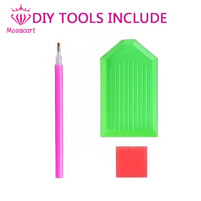 Bộ Tranh Đính Đá Họa Tiết Hoạt Hình Dễ Thương Độc Đáo Dùng Trang Trí Phòng Ngủ Cho Bé