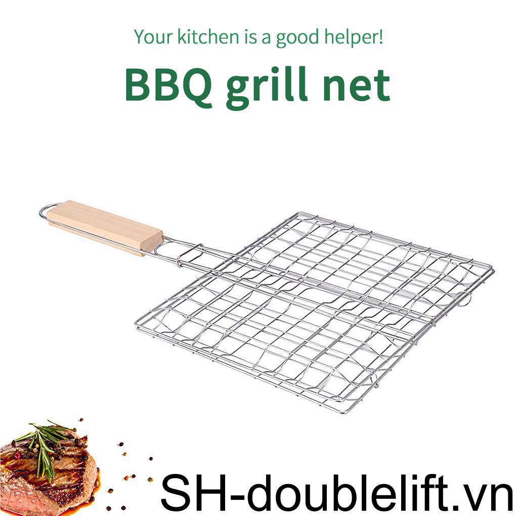 Giá Đỡ Nướng BBQ Bằng Thép Không Gỉ Tiện Dụng Mang Theo Du Lịch Dã Ngoại