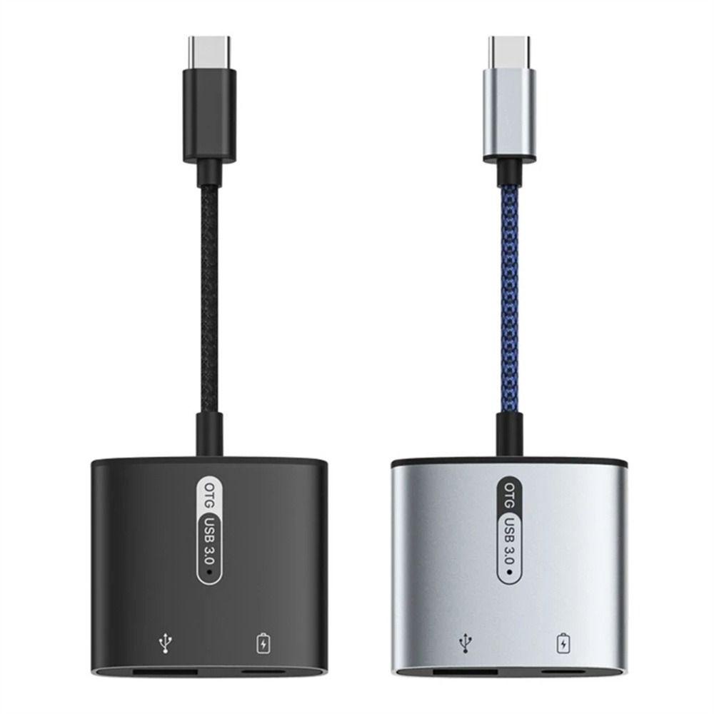 Bộ Chuyển Đổi Sạc USB Loại C 2 Trong 1 Cho Điện Thoại Di Động