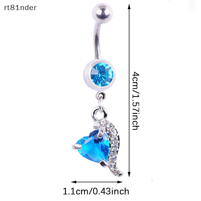 Rt Khuyên Rốn Dạng Thanh Tạ Đính Đá Zircon Gợi Cảm Chất Lượng Cao Cho Nữ n