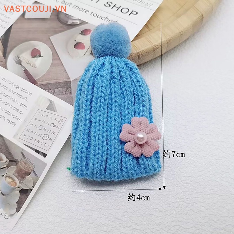 1 Mũ beanie Đan Thủ Công Thời Trang Cho Nhà Búp Bê 1: 6