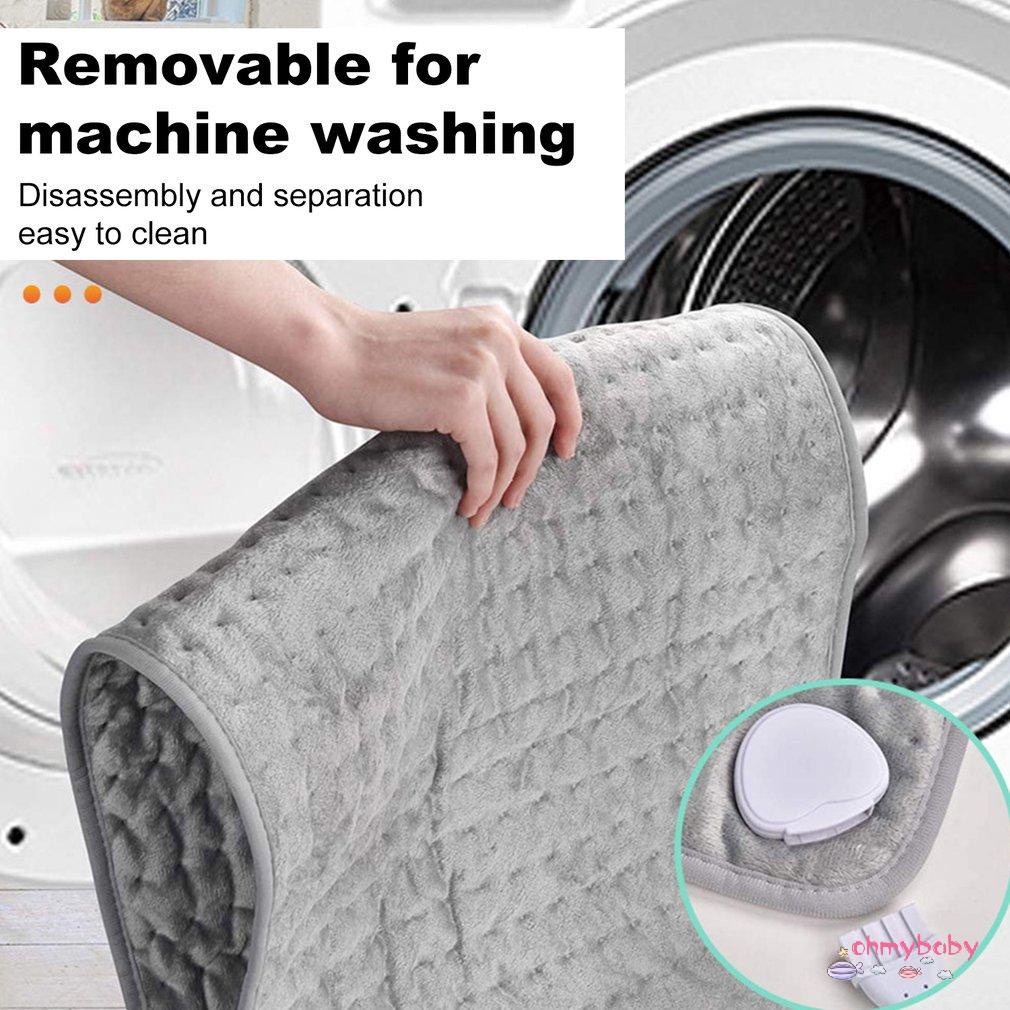 [Ready] 75W 30X60Cm Sưởi Tự Động Ngắt 6 Mức Nhiệt Độ Làm Nóng Nhanh An Toàn Có Thể Giặt Đệm Lưng Vai Cổ [Z/2]