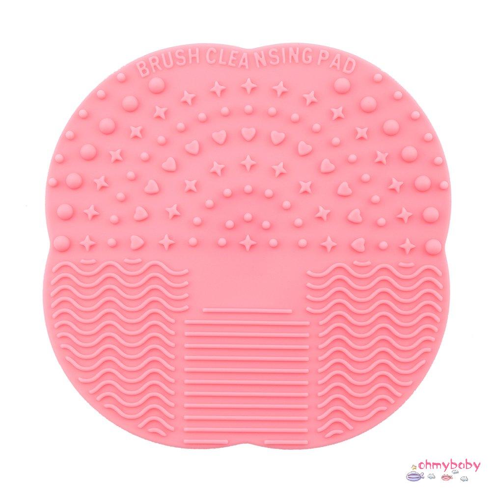 [OMB] Chuyển Động Tròn Cọ Trang Điểm Silicone Bụi Giặt Chà Ban Vệ Sinh Thảm Lót 9Cm X Dùng Cho Gia Đình Và Du Lịch [Z/1]
