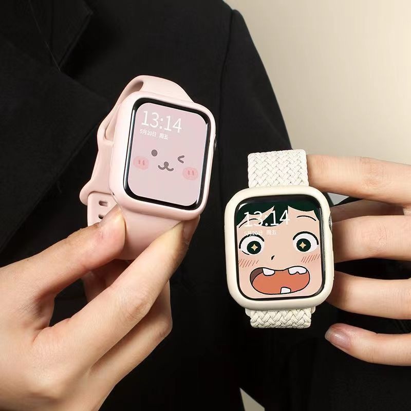 Ốp silicone Mềm Màu Kẹo Cho Apple i-Watch 38MM 45MM 41mm 40MM 44MM 49MM 8 7 6 Se 5 4 8Ultra 45MM