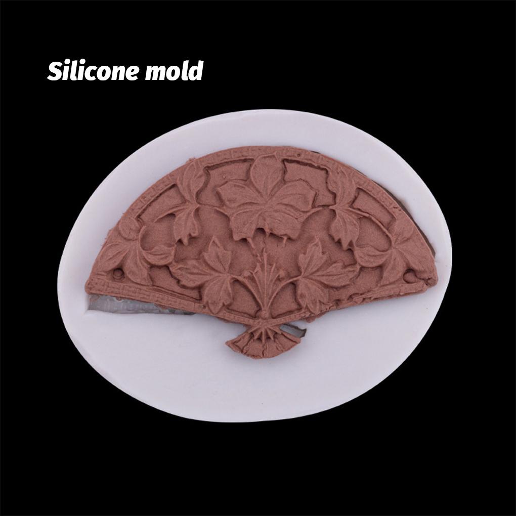 Khuôn Silicone Làm Bánh Hình Quạt / Tròn Phong Cách Vintage