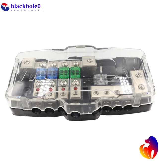 Hộp Cầu Chì Đa Năng Có Đèn Led 0 / 4GA Kèm Giá Đỡ Cầu Chì Chuyên Dụng Cho Xe Hơi