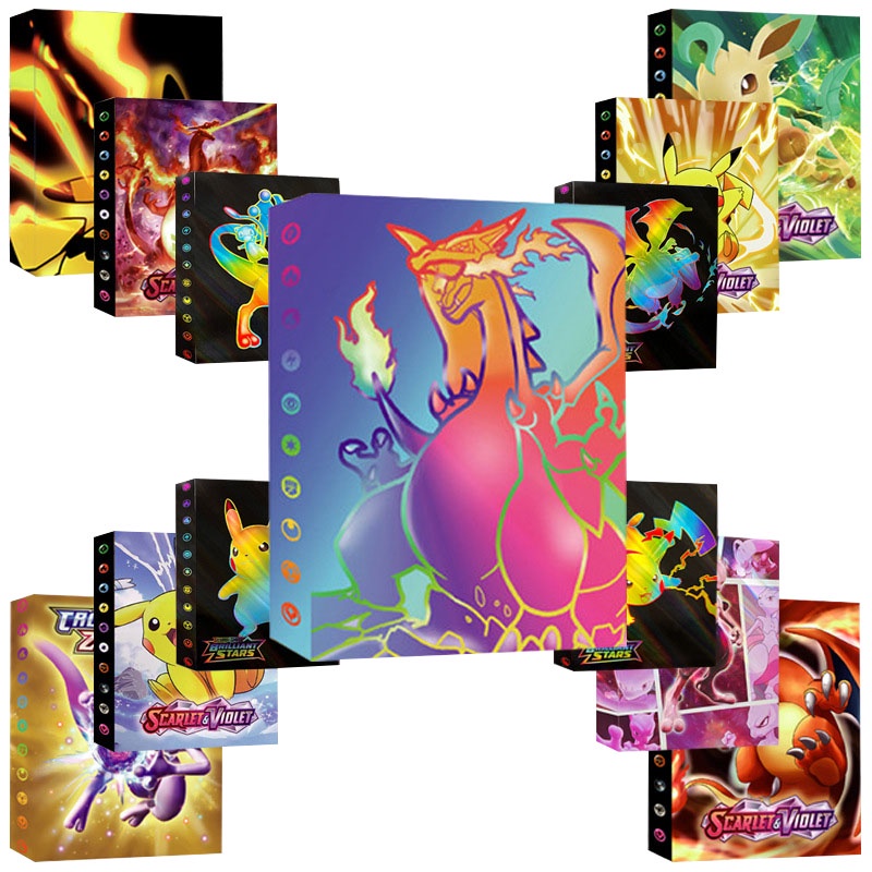 Album Sưu Tầm 240 Thẻ Hình Pokemon 3D Độc Đáo