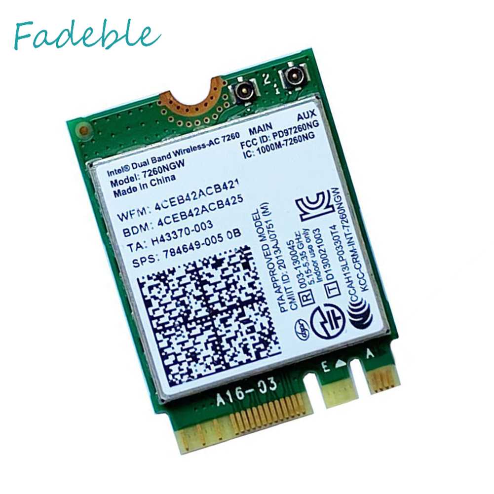 Thẻ Mạng Không Dây Bluetooth 1200M NGFF M.2 2.4G 5G