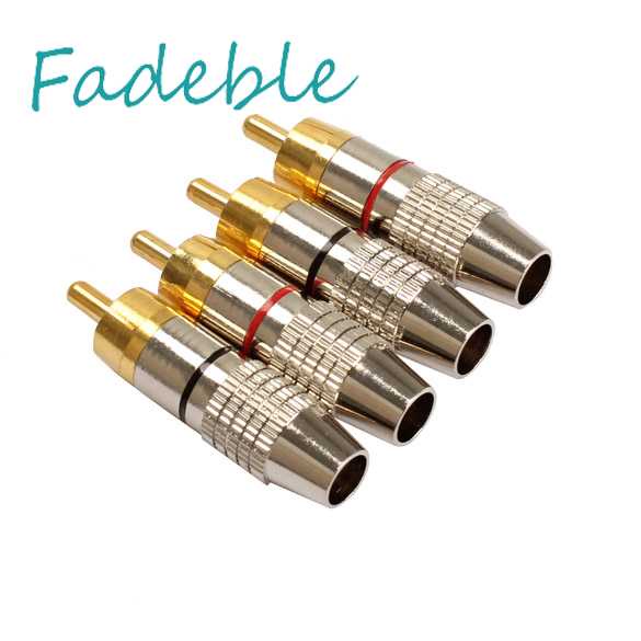 Bộ 4 Đầu Nối Phích Cắm RCA Chất Lượng Cao