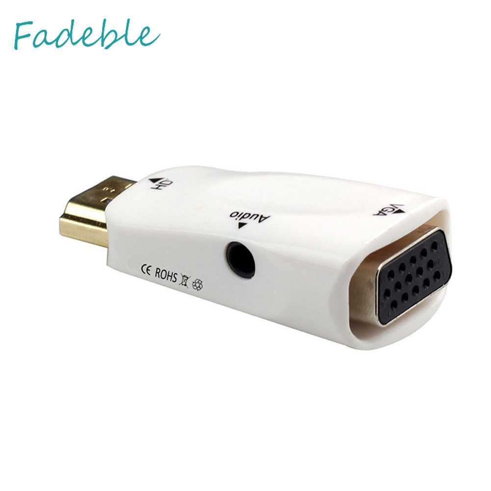 Đầu Chuyển Đổi 1080P USB HDMI-compatible Sang VGA TV AV Di Động Tiện Dụng