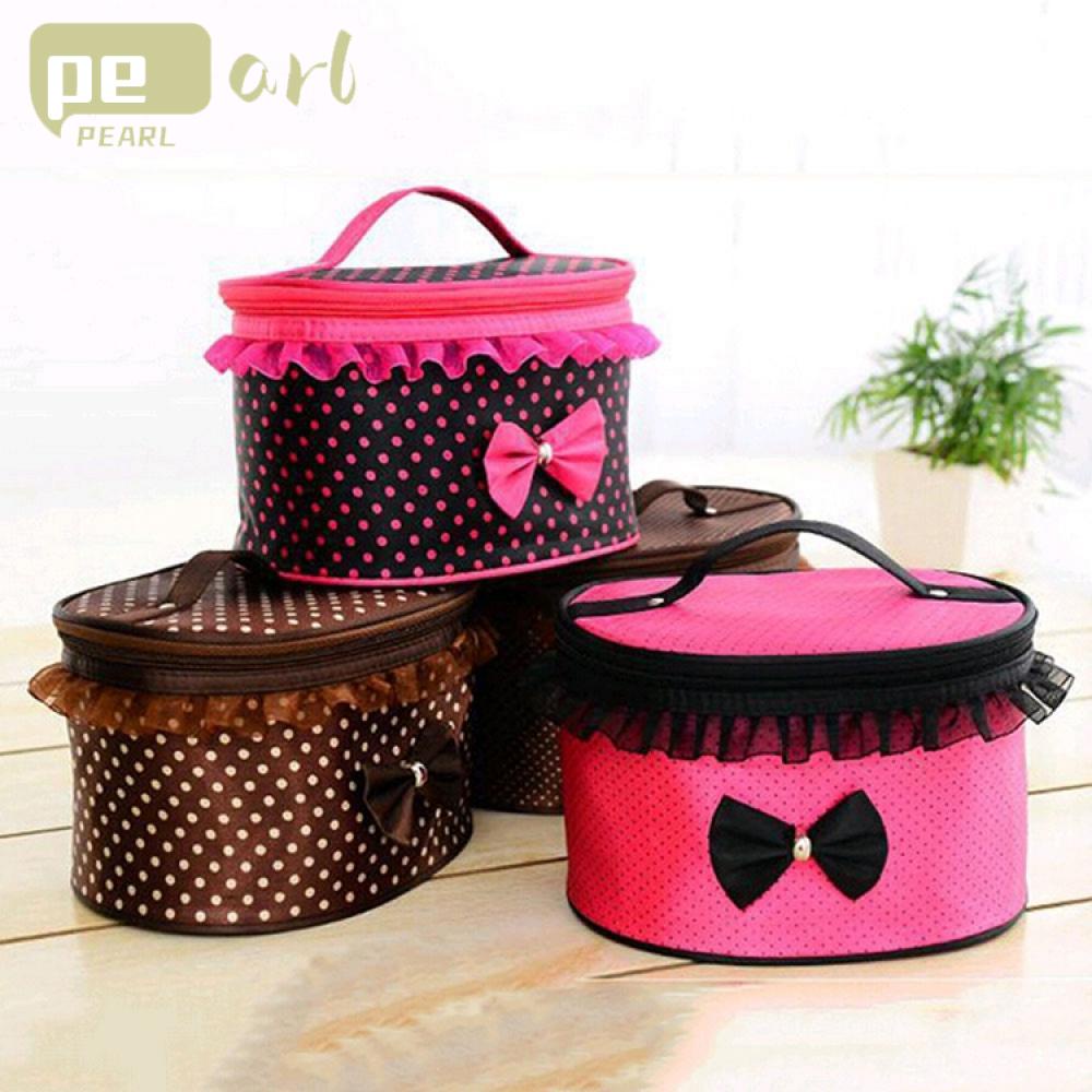 .Túi Đựng Mỹ Phẩm Phối Ren Thiết Kế Mới Tiện Lợi Dễ Sử Dụng