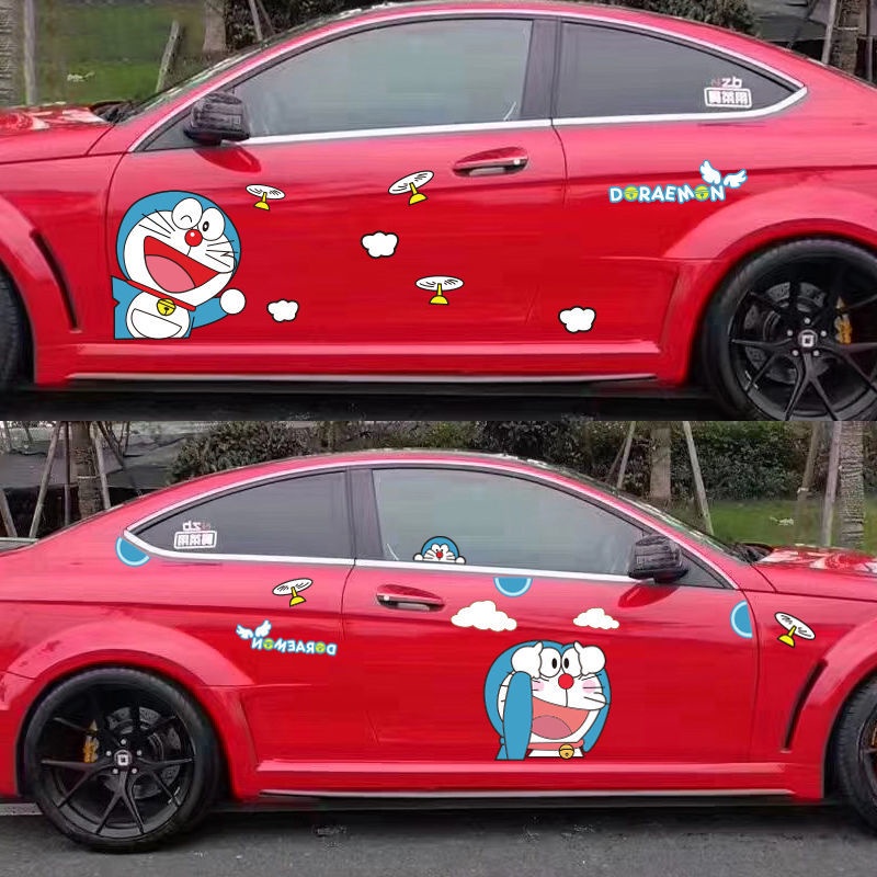 Miếng Dán Trang Trí Xe Hơi Hình Doraemon Sáng Tạo