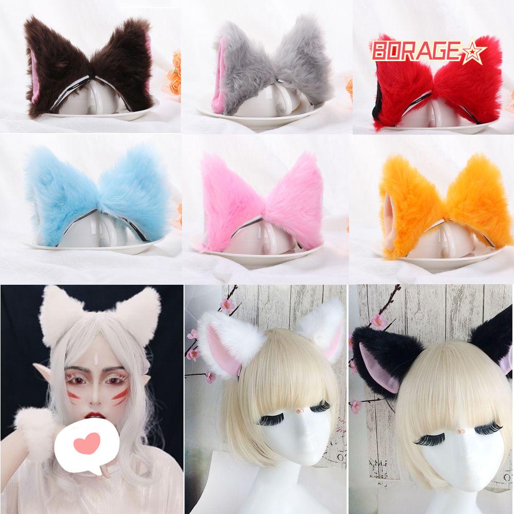 1 Cặp Kẹp Tóc Tai Mèo Bằng Lông Nhung Dễ Thương Xinh Xắn
