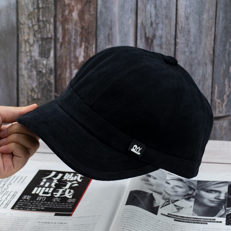 Mũ lưỡi trai B vành ngắn mềm mại phong cách hip hop thời trang cá tính