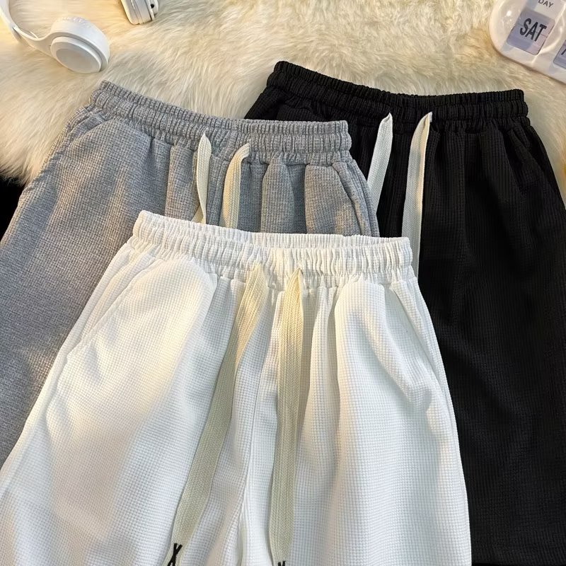 Quần Short Kaki Mỏng Dáng Rộng Phong Cách Đường Phố Mỹ Thời Trang Mùa Hè Cho Nam