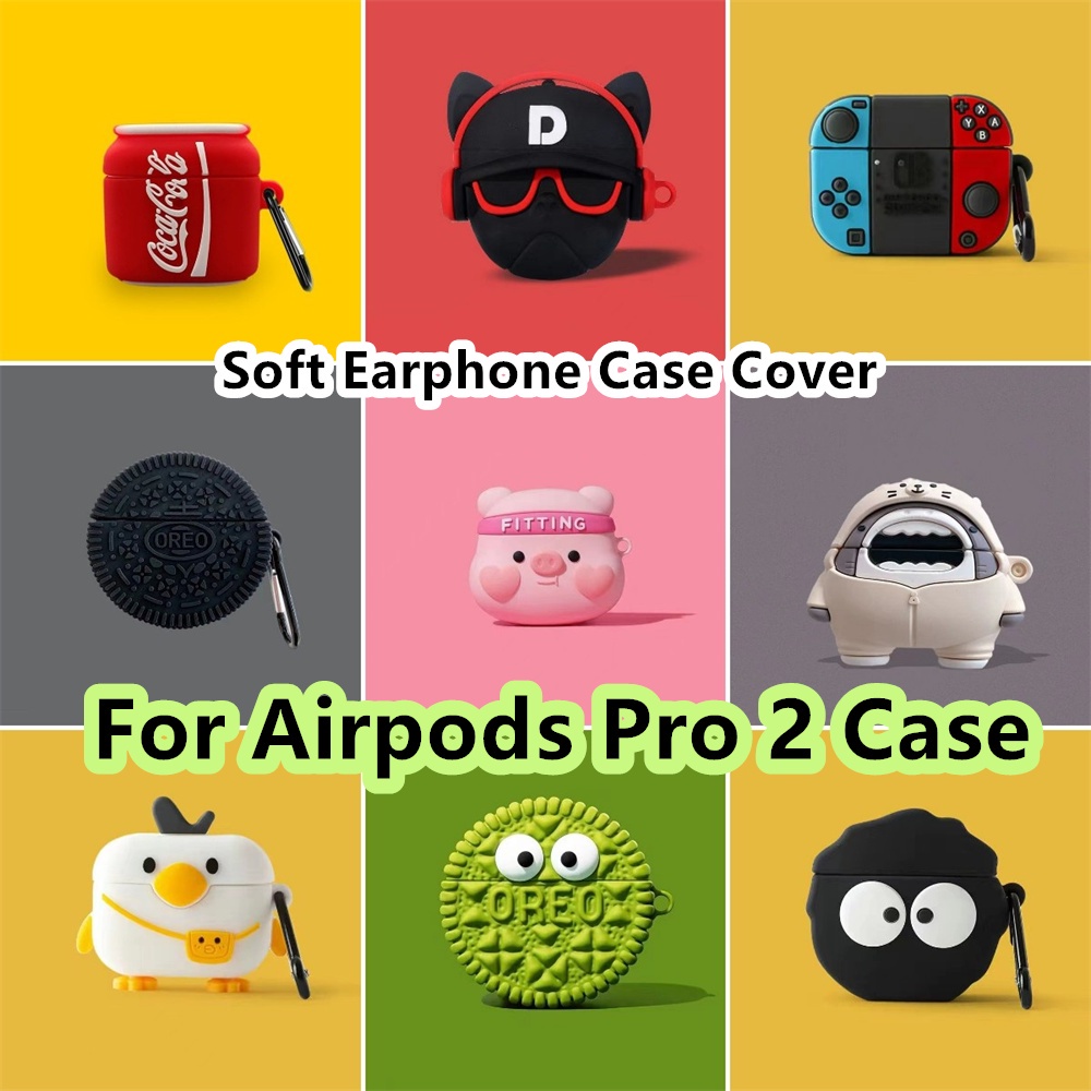 Vỏ Bảo Vệ Hộp Sạc Tai Nghe Airpods Pro 2 / Pro 2 Hình Bánh Oreo &amp; Cosmonaut