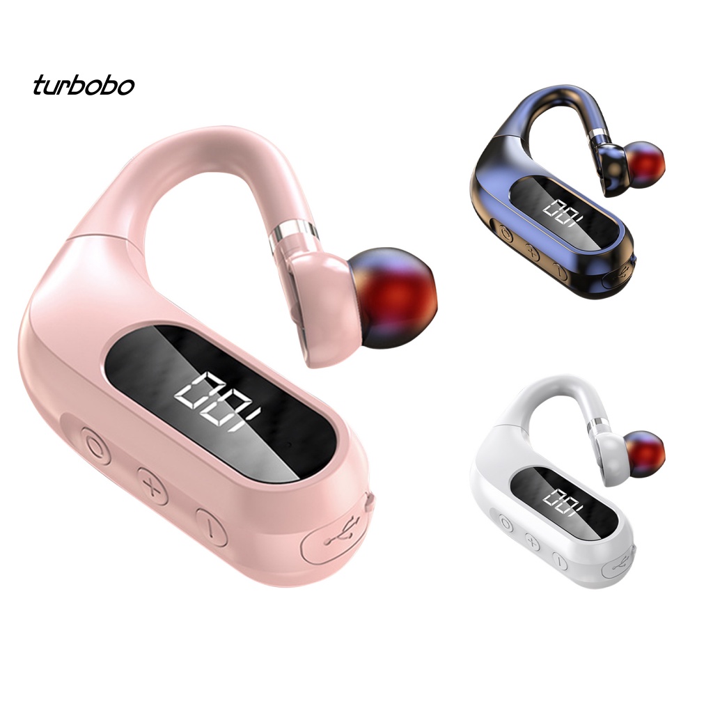 Tai Nghe Không Dây Bluetooth 5.0 Chống Nước Màn Hình LED Âm Thanh HiFi Kiểu Móc Vành Tai