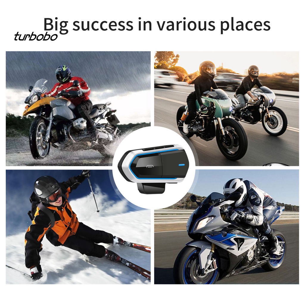 Tai Nghe Bluetooth 5.0 Chống Thấm Nước Chuyên Dụng Cho Mũ Bảo Hiểm QTB35