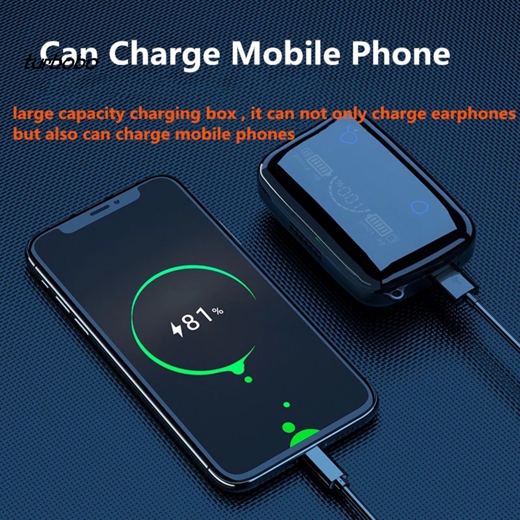 Tai Nghe Nhét Trong Không Dây Bluetooth 5.1 Điều Khiển Cảm Ứng Độ Trung Thực Cao M19 Có Đèn LED