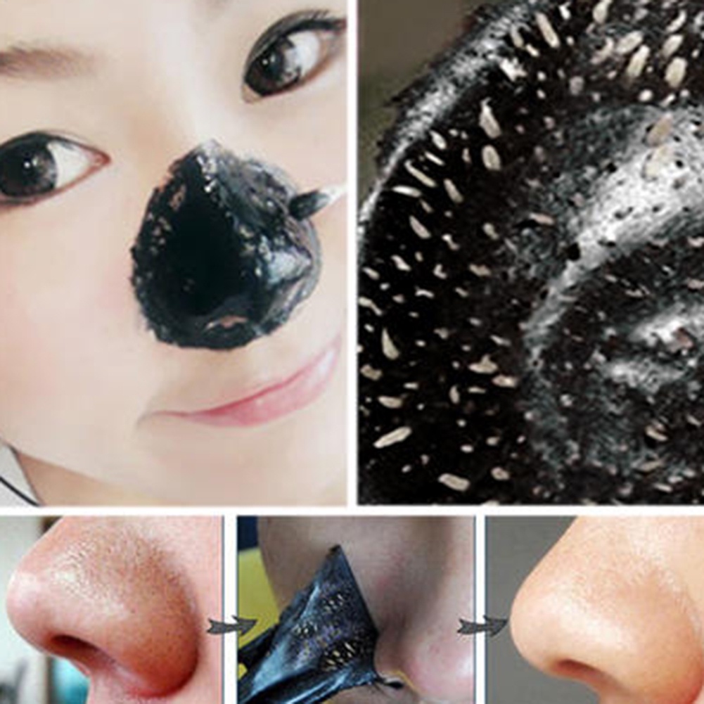 Mặt Nạ Than Hoạt Tính Lột Mụn Đầu Đen Chăm Sóc Da Mũi