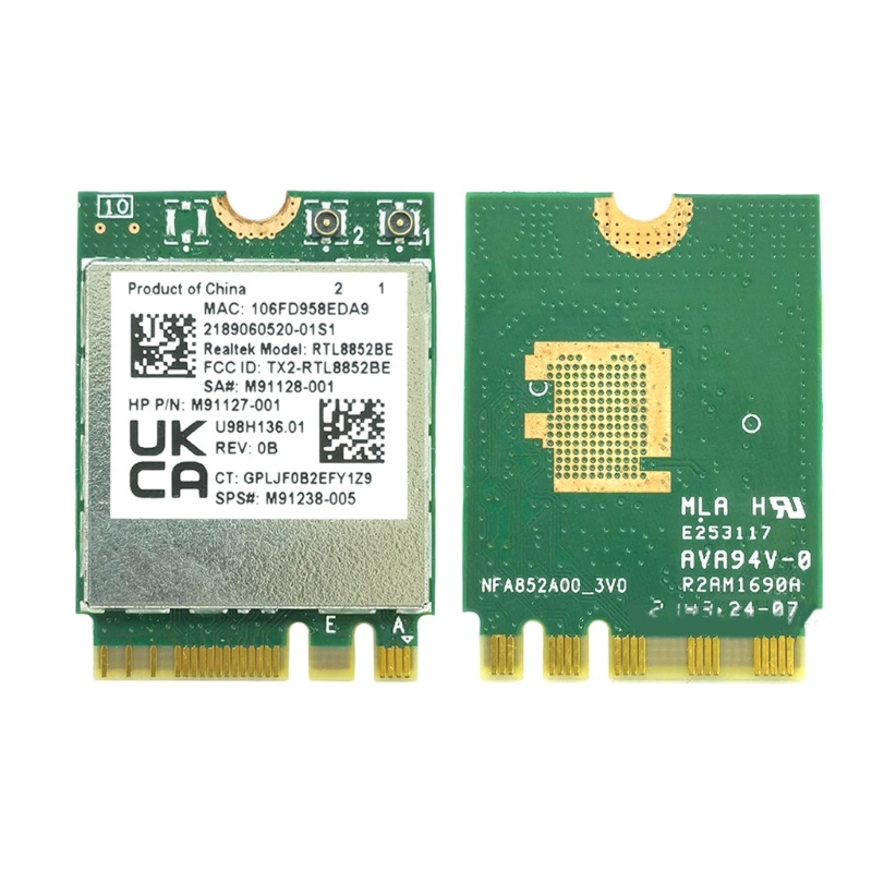 Thẻ WiFi Không Dây LI RTL8852BE BT5 2 Băng Tần Kép 1800M Wlan M2-NGFF 2 4G + 5G 1800Mbps