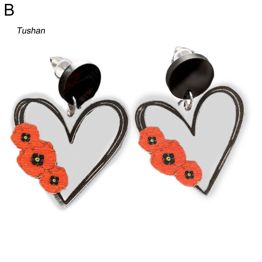 1 Đôi Bông Tai Hình Hoa Màu Sắc Tươi Sáng Phong Cách Hàn Quốc Cho Nữ