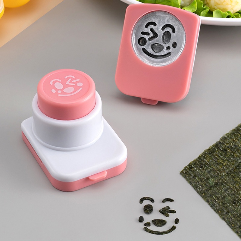 Rice Ball Molds DIY Sushi Tool Nori Punch Embossing Device Smile Face Kitchen Creativity Tool Cute Rice Ball Decorating Tool