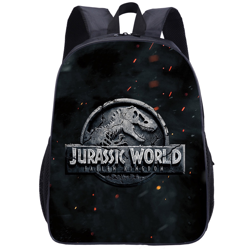 Ba Lô Học Sinh Kích Thước 14 / 16 Inch In Hoạ Tiết Jurassic World Kiểu Mới