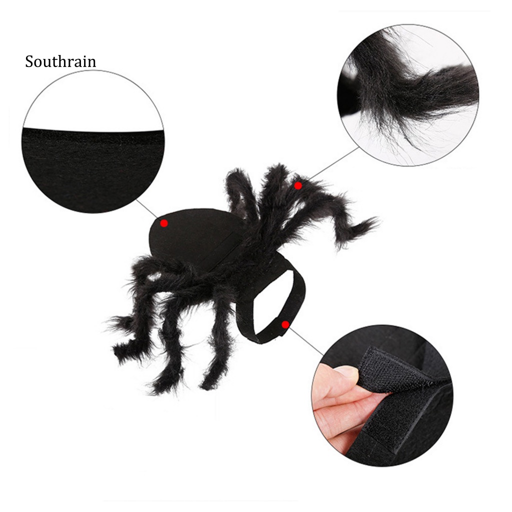 Bộ Đồ Hóa Trang Halloween Bằng Vải Nỉ Đính Lông Vũ Nhiều Màu Tùy Chọn Cho Thú Cưng