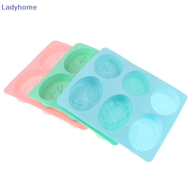 Khuôn Silicon Làm Xà Phòng 6 Ngăn Hình Chú Ong