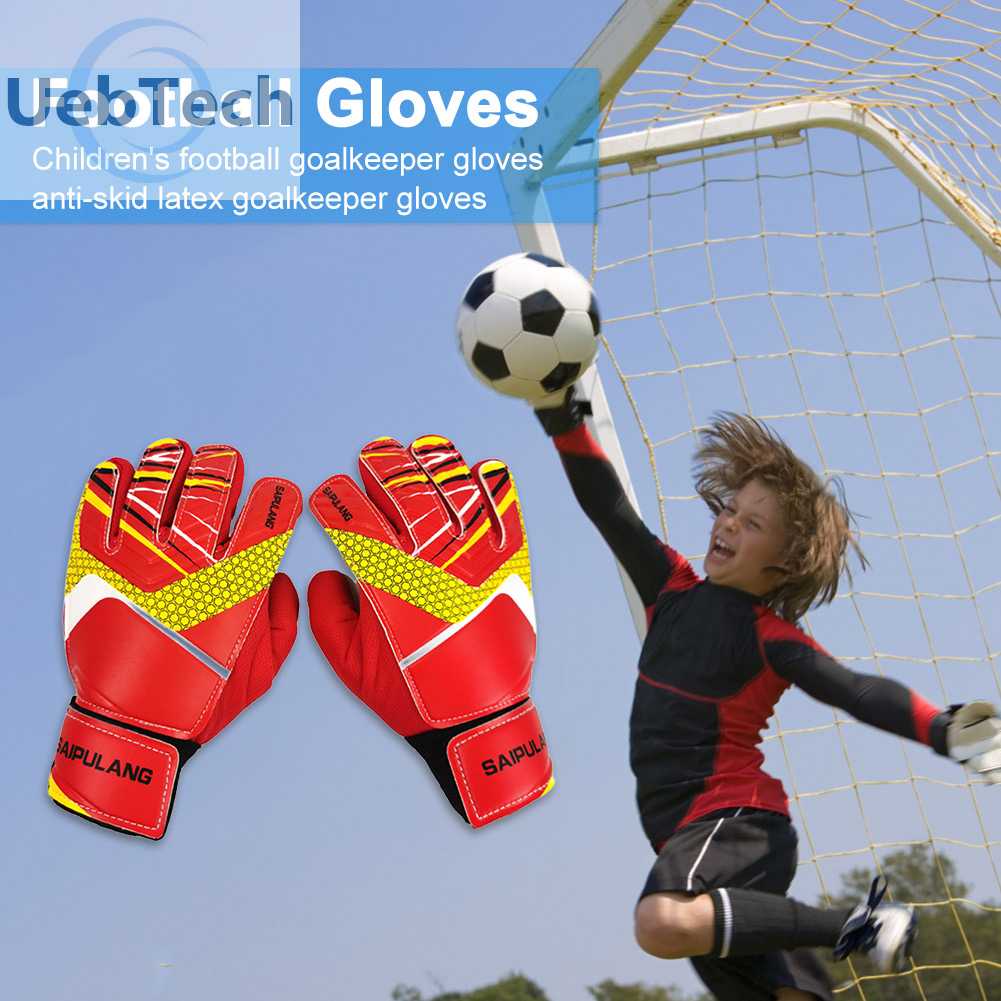 Găng Tay Bóng Đá Bằng PU Co Giãn Chống Va Đập Có Thể Điều Chỉnh