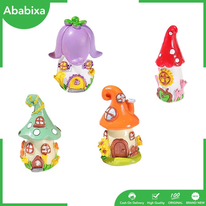 Set 4 Mô Hình Búp Bê Công Chúa Bằng Nhựa Resin Dùng Trang Trí Nhà Cửa