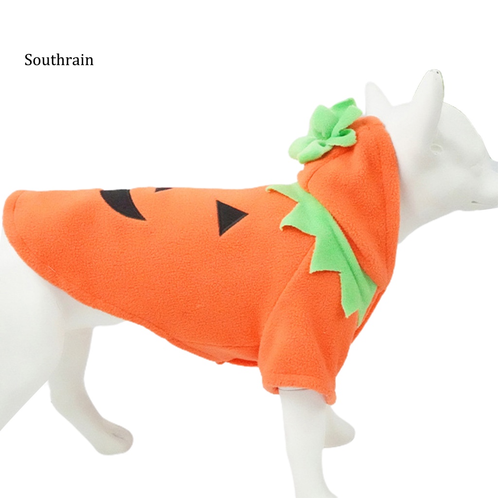 Trang Phục Hóa Trang Halloween Cho Cún Cưng Hai Lớp Màu Cam