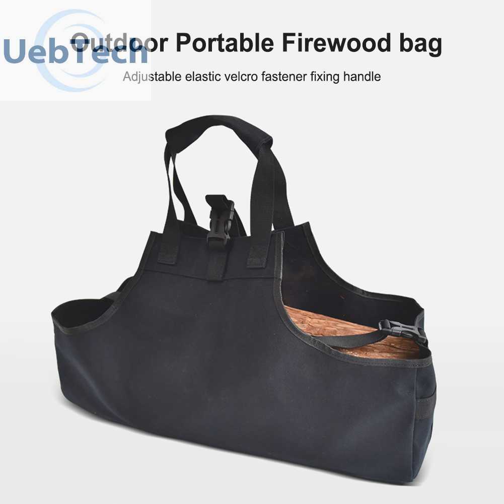 Giỏ Đựng Củi / Gỗ Bằng Vải Oxford Chống Bẩn Tiện Dụng Mang Theo Du Lịch Cắm Trại