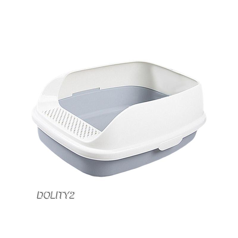 [Dolity2] Hộp Cát Lớn Chống Văng Nước Cho Mèo
