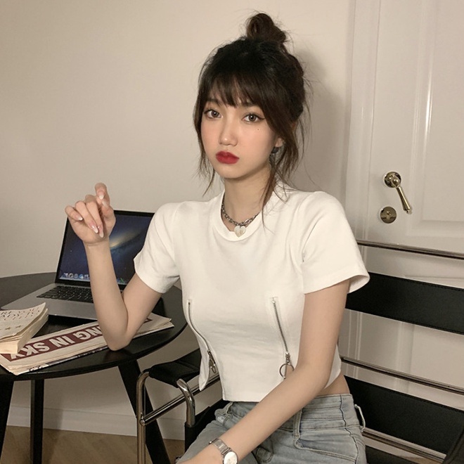Áo Thun Tay Ngắn Dáng Ôm Thời Trang Mùa Hè Cho Nữ