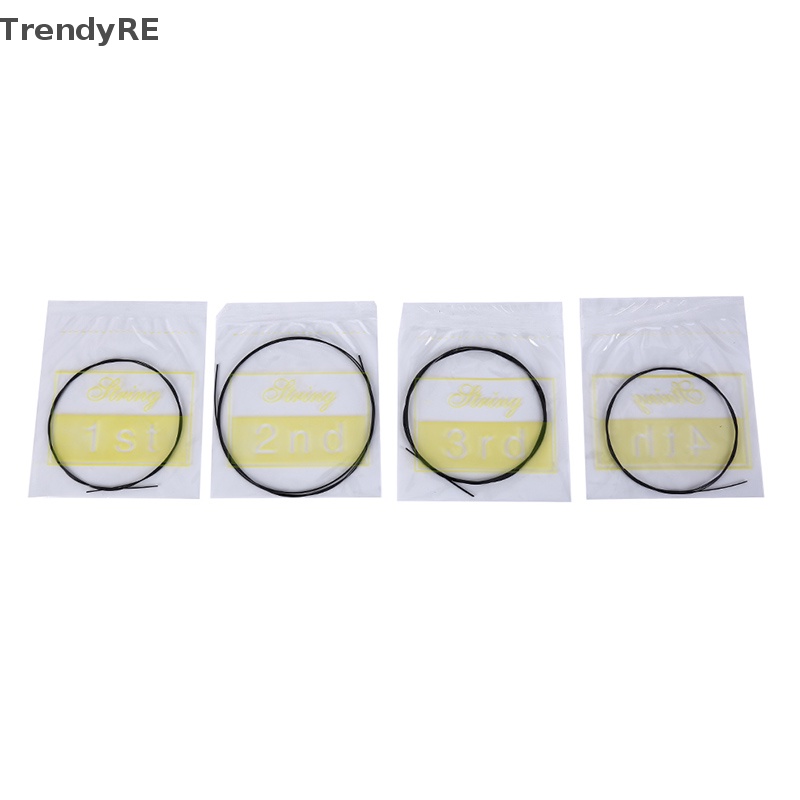 Set 4 Dây Đàn Thay Thế U101 Bằng nylon Màu Đen Hợp Thời Trang