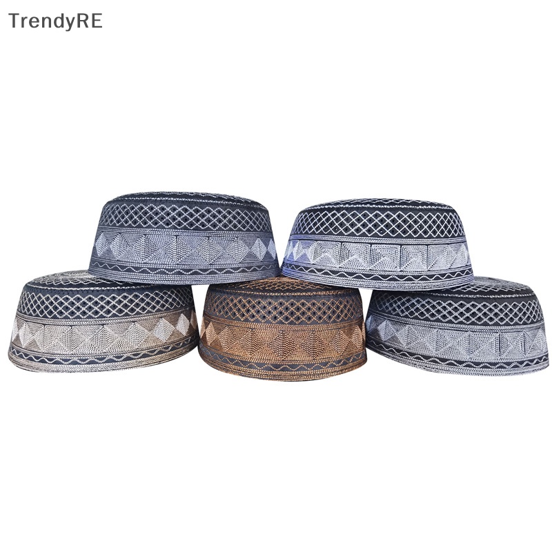 Mũ Cotton Thêu Chữ Ả Rập Saudi Thời Trang Cho Nam