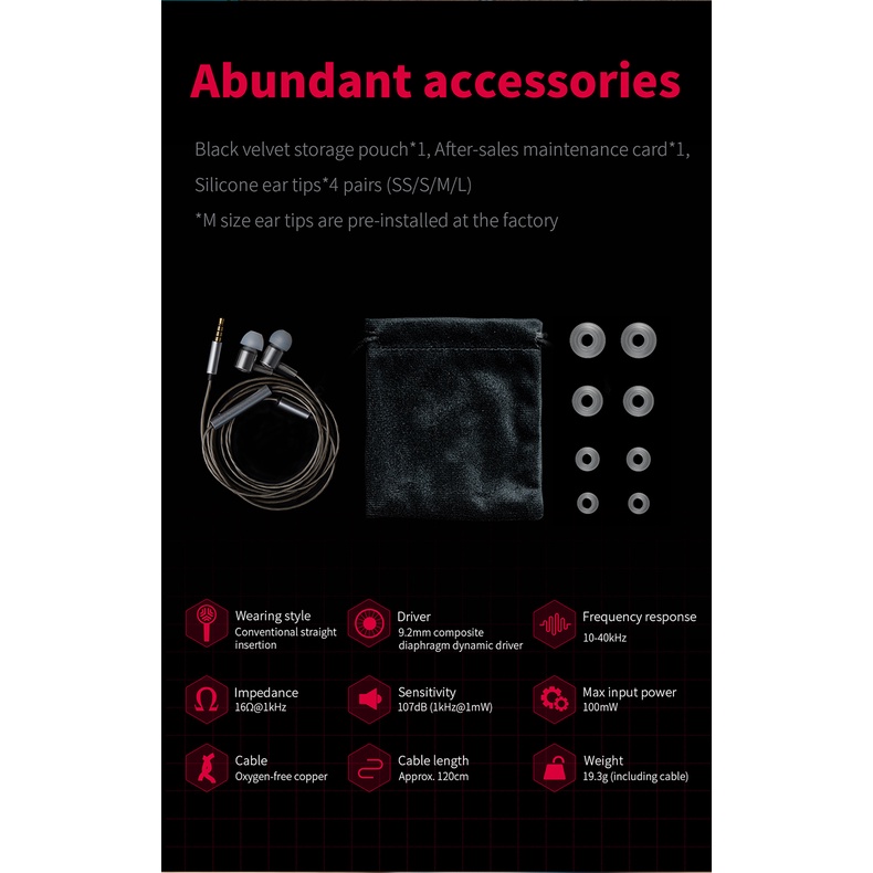 Tai Nghe Nhét Tai JadeAudio JD3 Âm Thanh HiFi Có Micro HD Vỏ Bằng Thép Không Gỉ