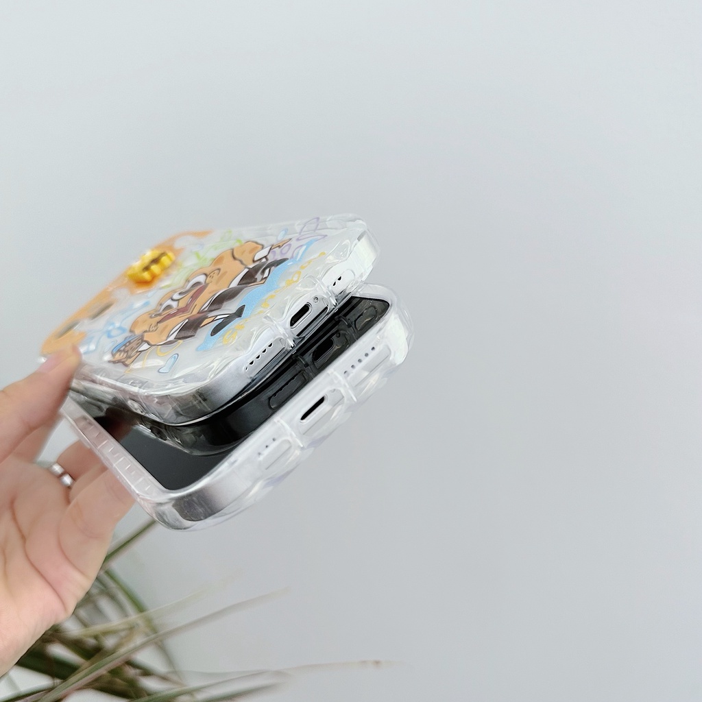 Ốp Điện Thoại Tpu Mềm Trong Suốt Chống Sốc In Hình Spongebob Cho iPhone 13 12 11 Pro Max 14 Plus