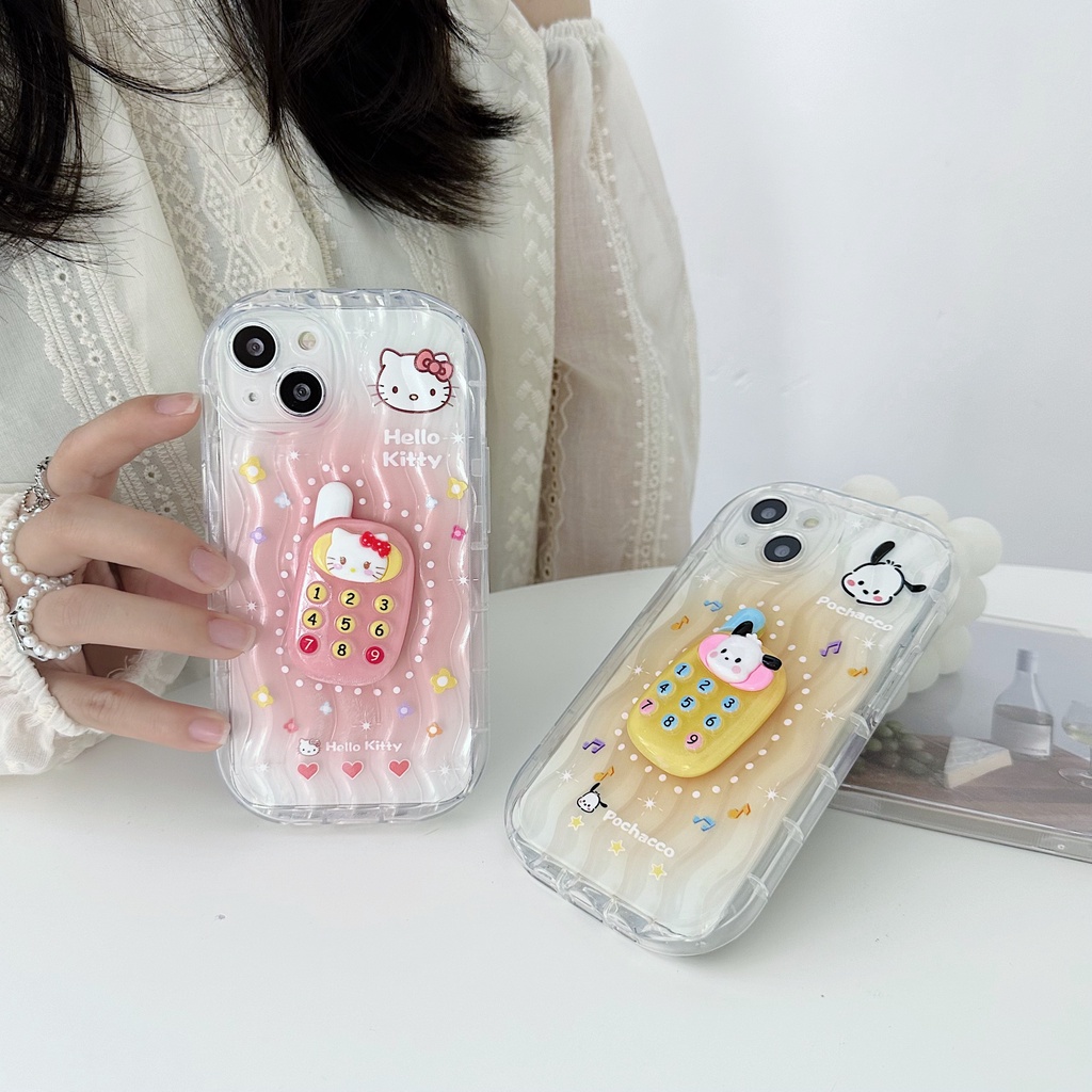 Ốp Điện Thoại Silicon TPU Mềm Trong Suốt In Họa Tiết Hoạt Hình 3D Dễ Thương Chống Sốc Cho iPhone 13 12 11 Pro Max 14 Plus